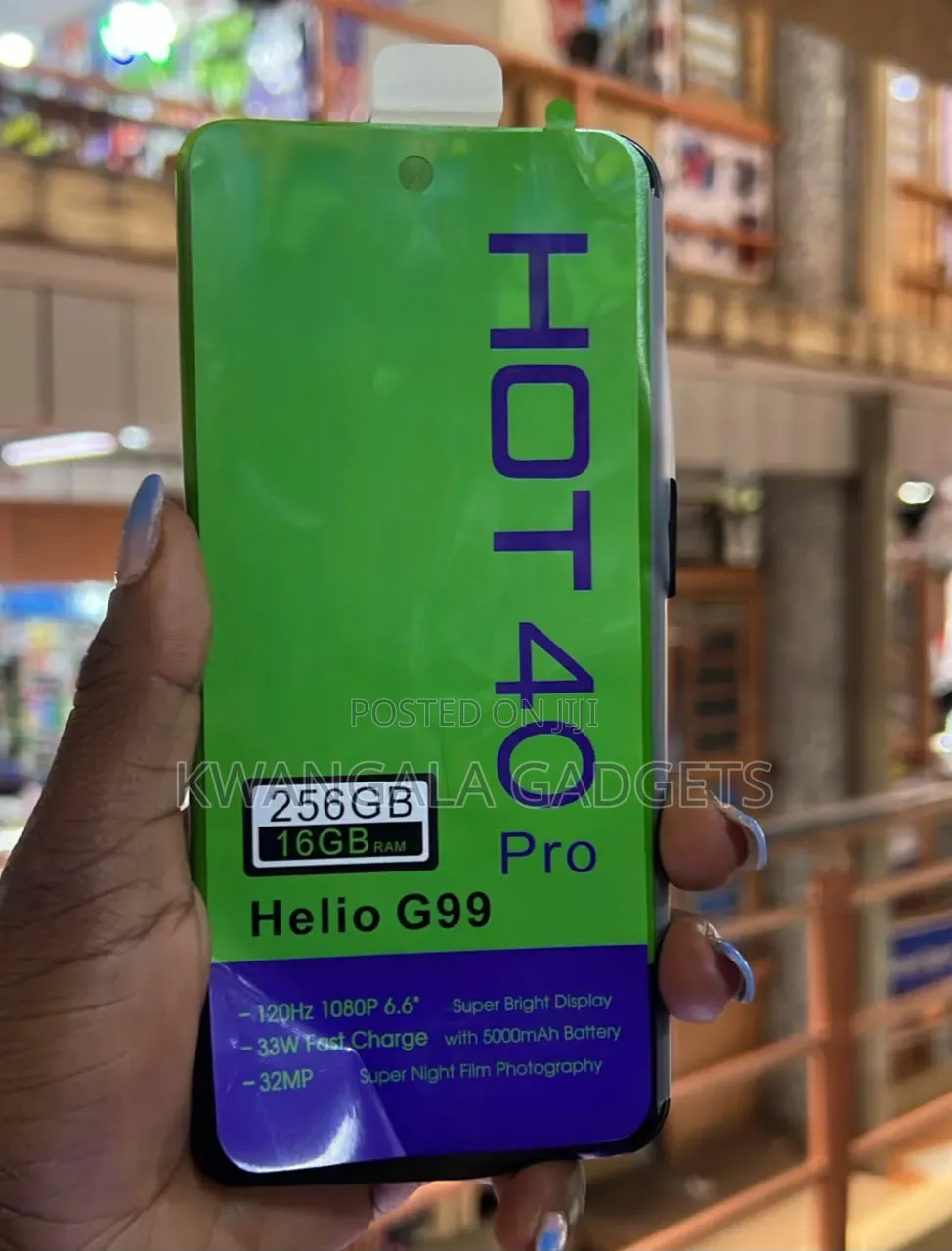 New Infinix Hot 40 Pro 256 GB Black