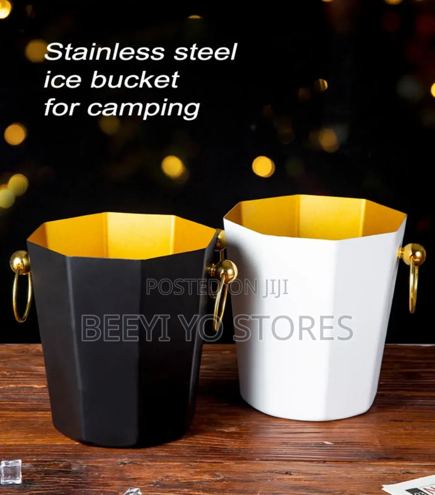 Stainless Steel Camping Ice Bucket