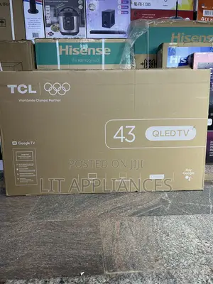 TCL 43inch Android TV,QLED With Storage and 3years Warranty.