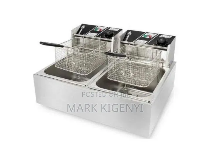 10L Double Commercial Deep Fryer – Stainless Steel Electric Machine