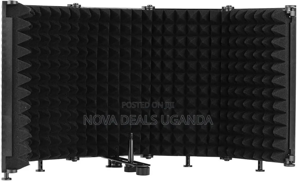Portable Vocal Booth With Ambient Reflection Filter and Floor Stand