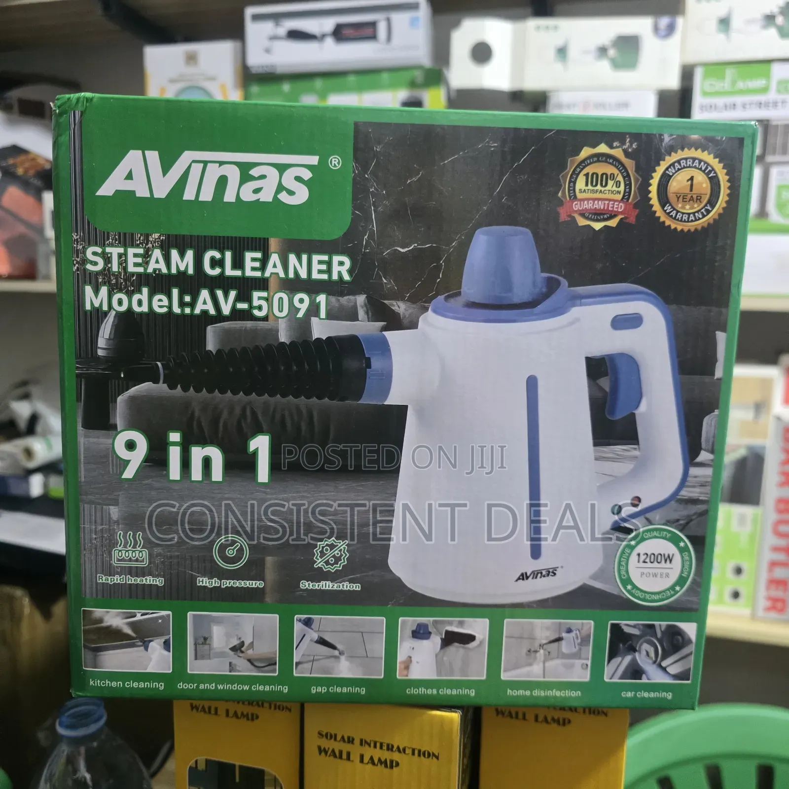 Avinas 9-in-1 Handheld Steam Cleaner