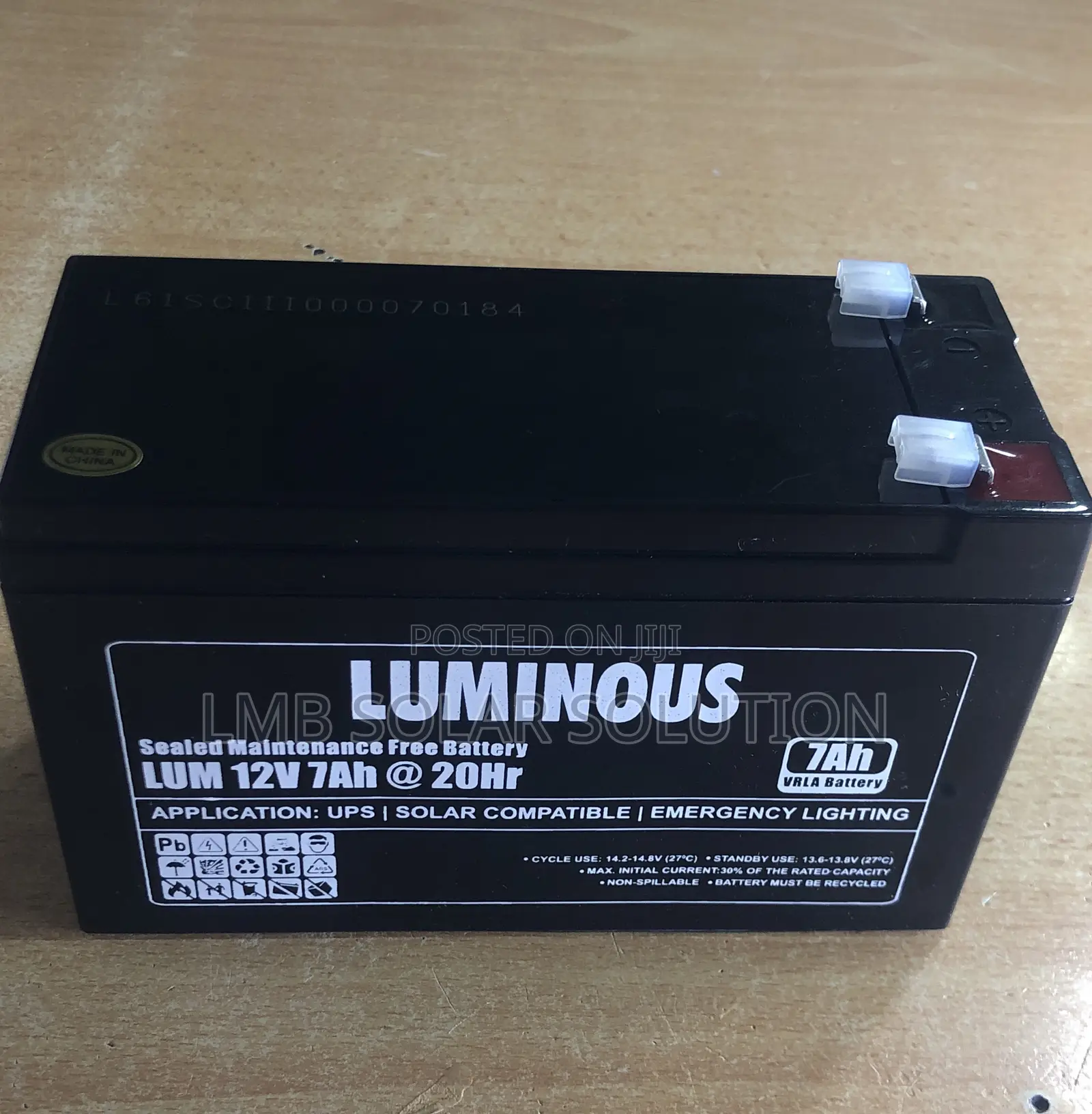 Luminous 12v-7ah Battery