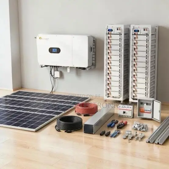 50KW Solar System With 60kWh LiFePO4 Battery Backup- 48 Panels