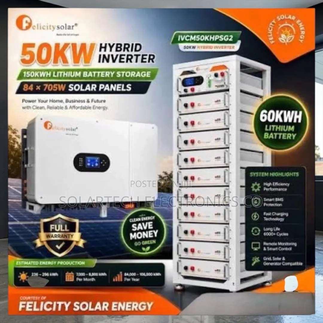 Brand New 50KW Solar System for Hotels, Factories Commercial Use
