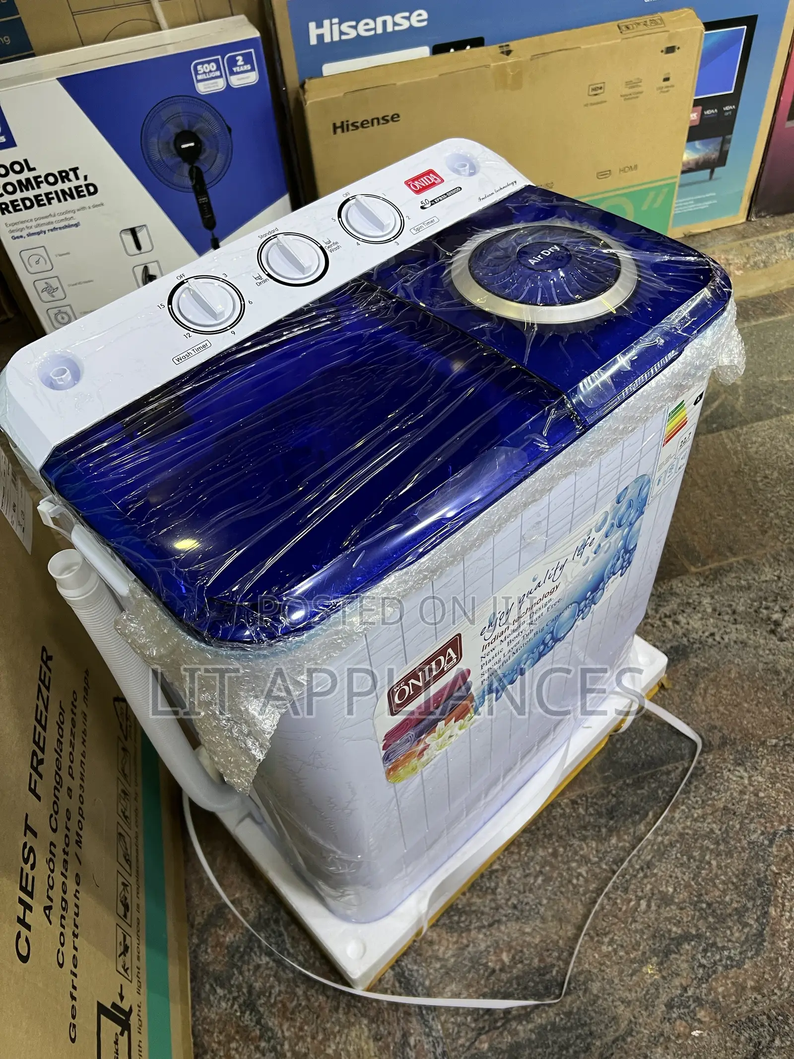 Onida 5kg Washing Machine,twin Tub With 2years Warranty.