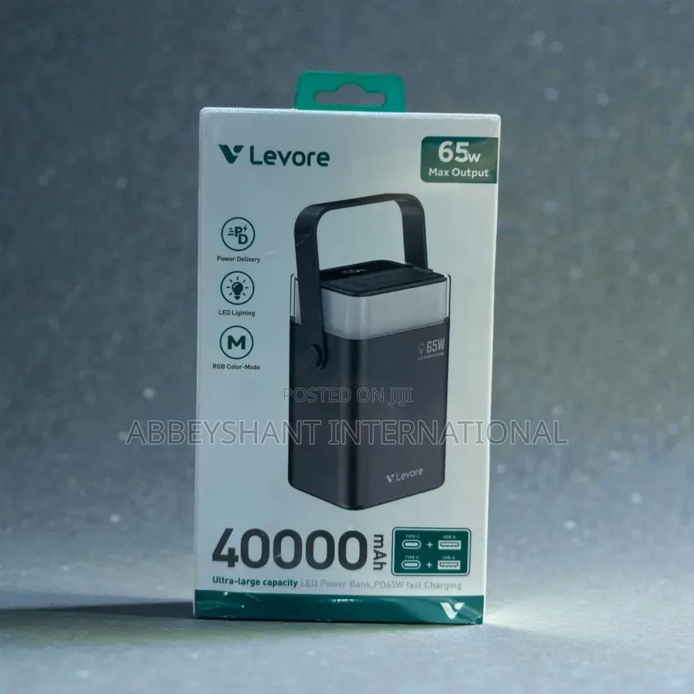 Power Bank Levore 40000mAh 65W Ultra-Large Capacity Power Bank