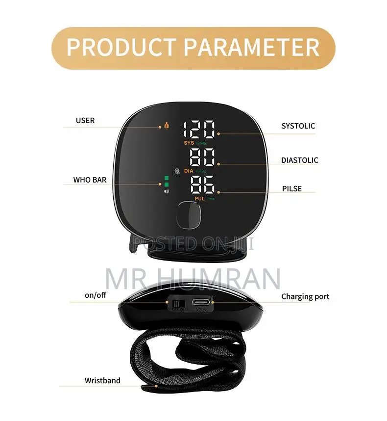 Portable Wrist Blood Pressure Digital Monitor