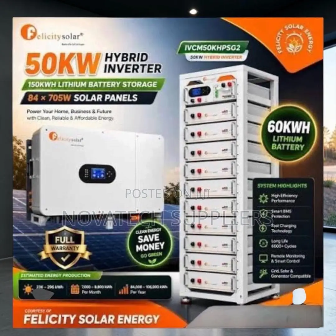 Brand New 50KW Three Phase Hybrid Solar System Complete Package