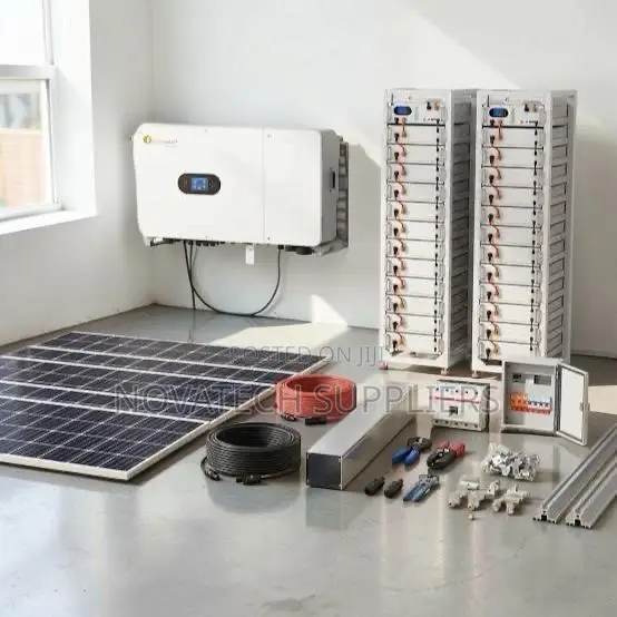 Industrial 50KW Solar Power System With Lithium Battery -Full System