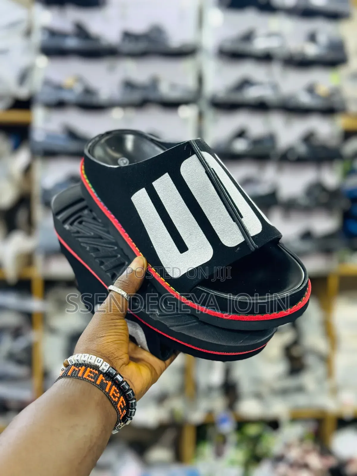 Black Fashion Slides