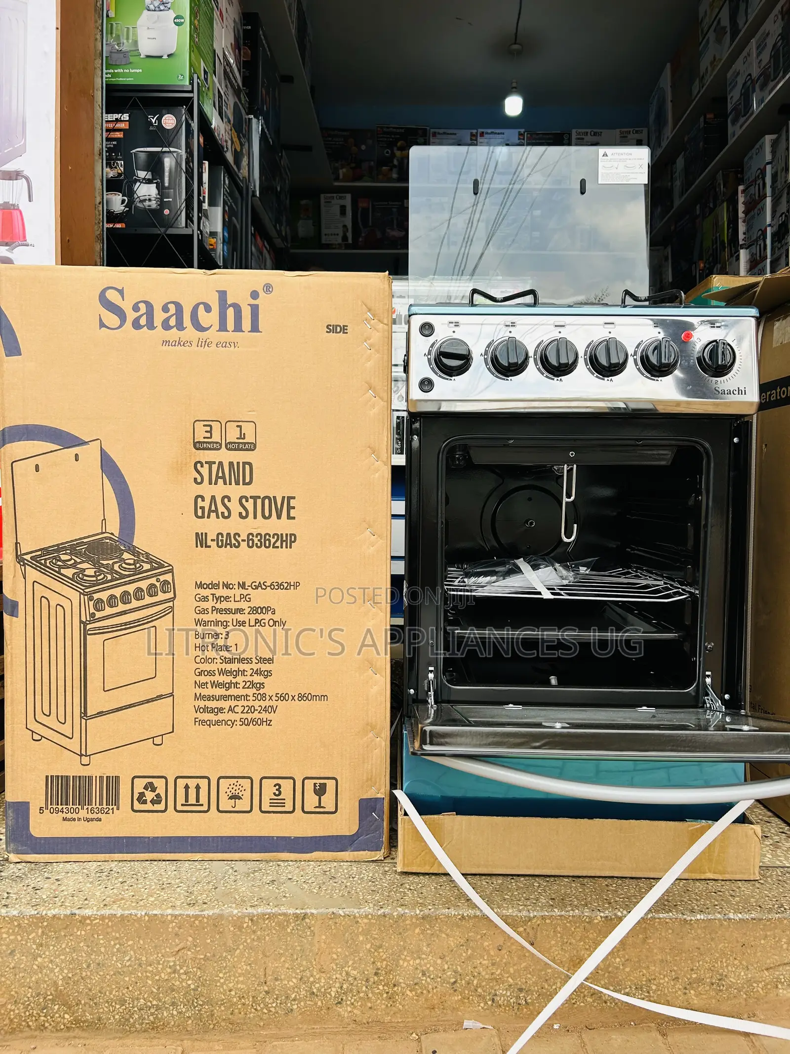 Saachi Gas Stove 3+1