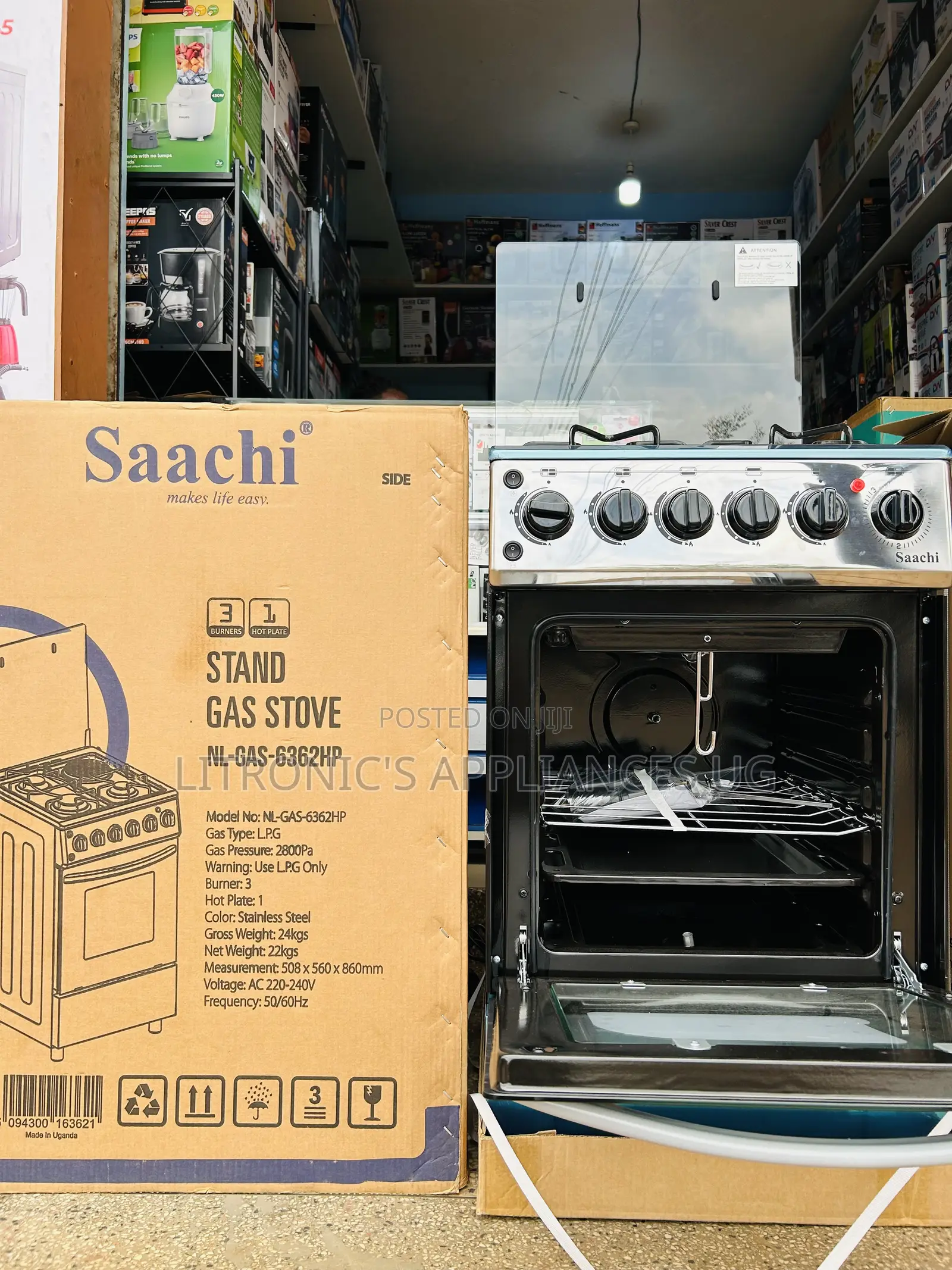 Saachi Gas Stove 3+1