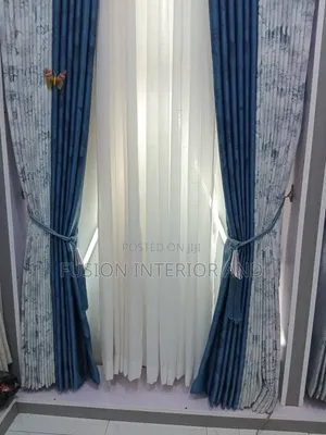 Blue luxuryMix and Match Curtains