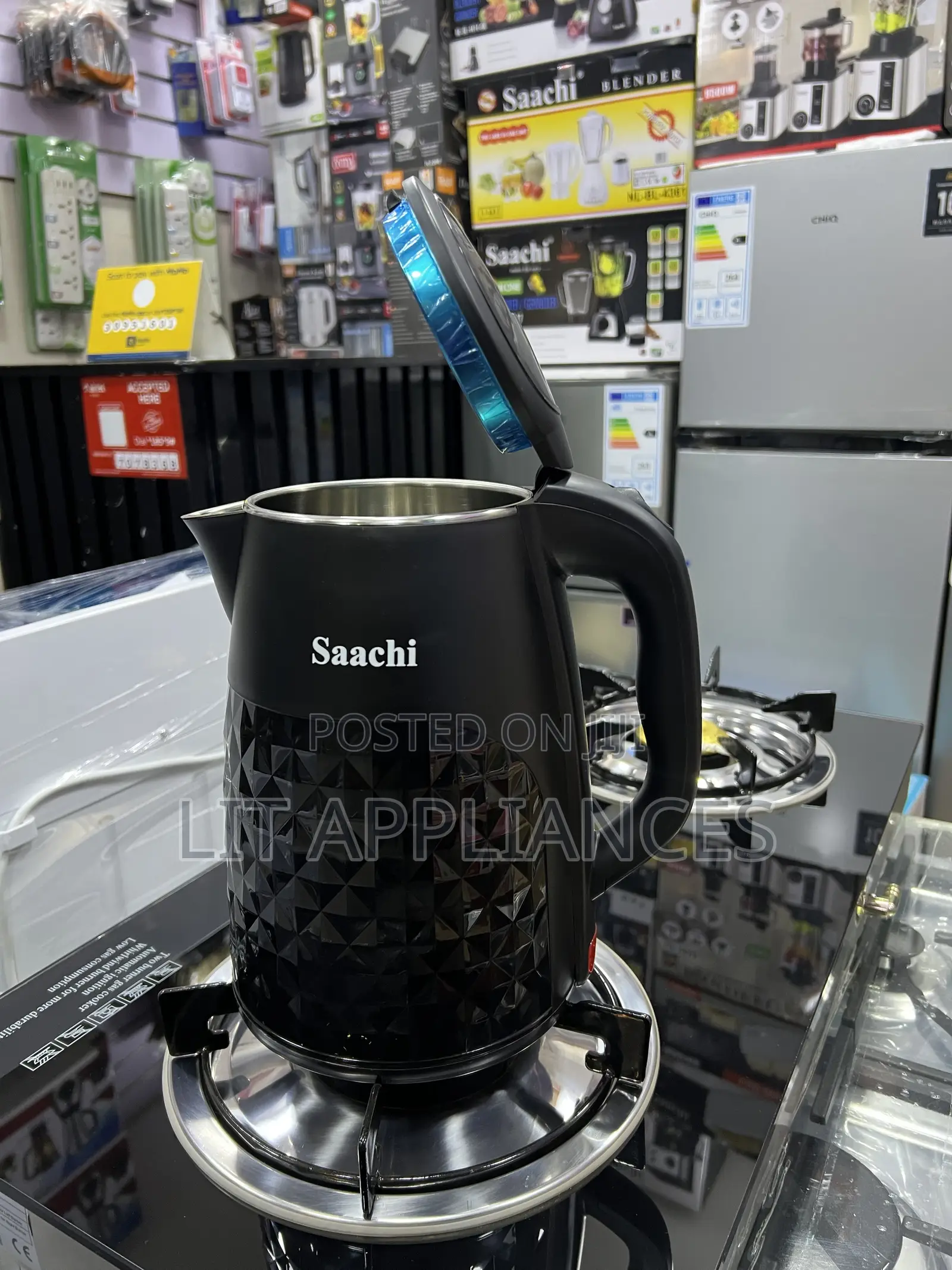 Saachi Electric Percolator/Kettle 2.5l Black.