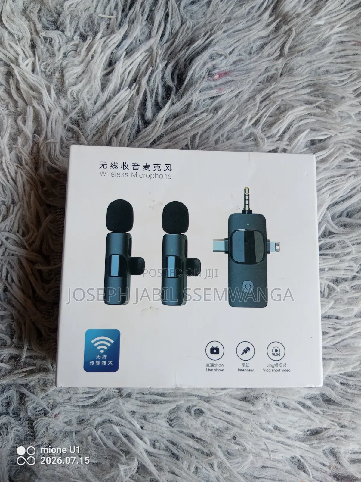 Wireless Microphone,live Streaming, Interviews Broadcast