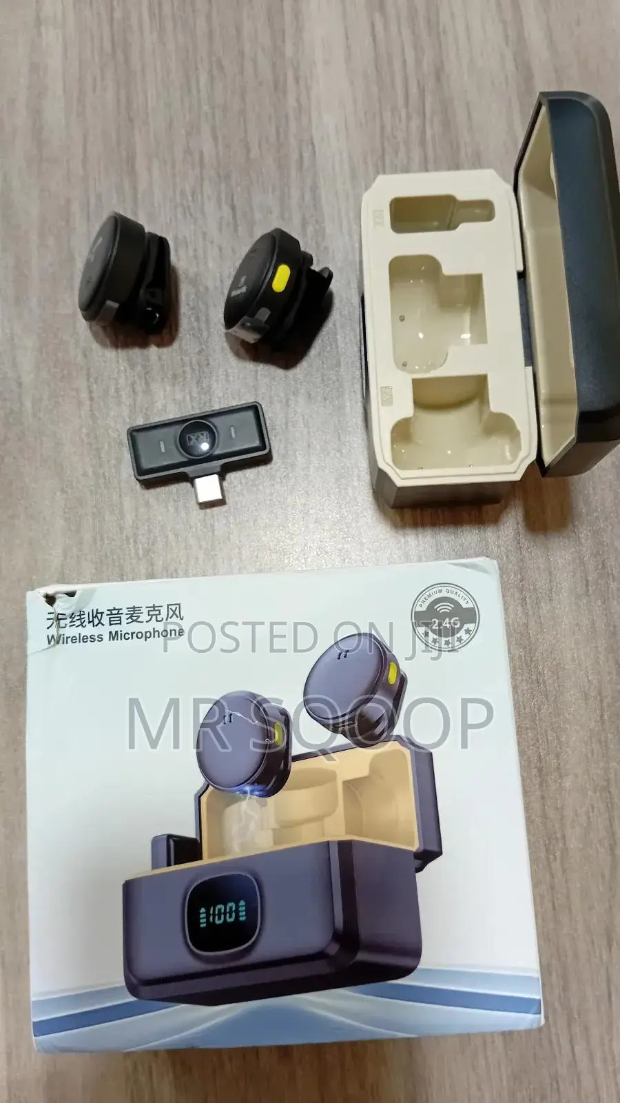 Wireless Lavalier Microphone 2.4g Noise Reduction for Phone
