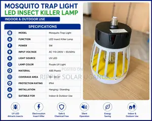 LED Mosquito Killer Lamp Indoor Outdoor UV Insect Trap Light