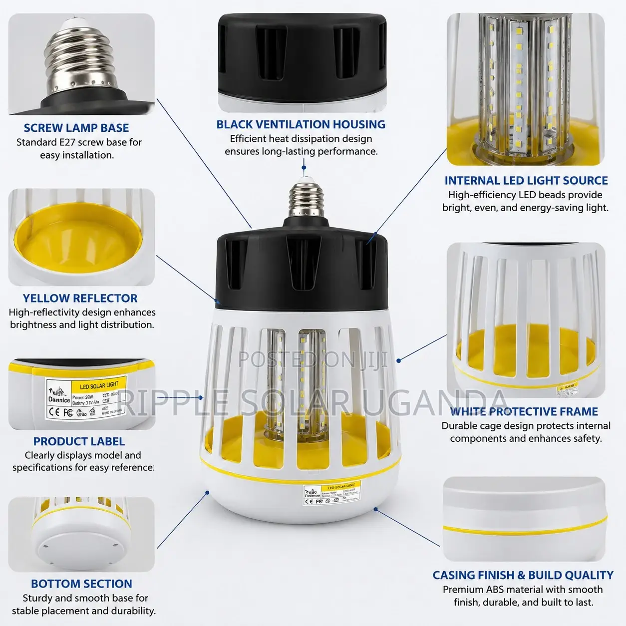 LED Mosquito Killer Lamp Indoor Outdoor UV Insect Trap Light