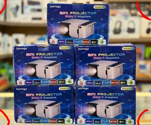 Borrego Smart 6 Mini Projector Home Theater, Office and Many Others