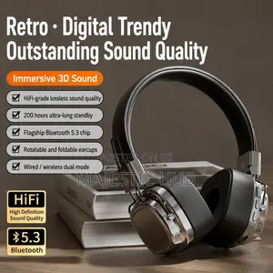 Wireless Over-Ear Headphones With RGB Light – 80H Playtime Headset
