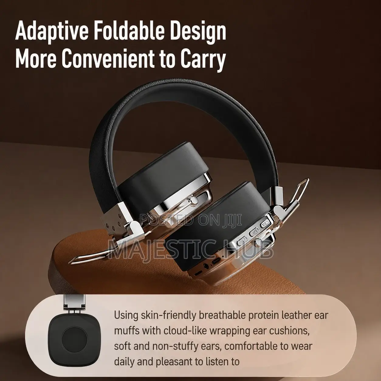 Wireless Over-Ear Headphones With RGB Light – 80H Playtime Headset