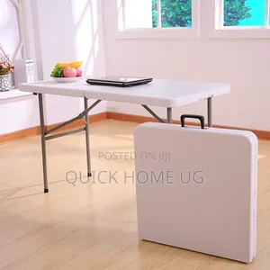 White Portable Foldable Picnic Table,Heavy Duty Foldable Table