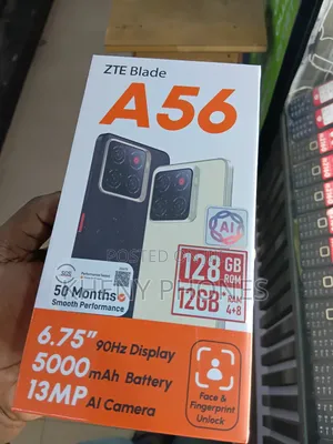 New ZTE Blade A56 128 GB Black