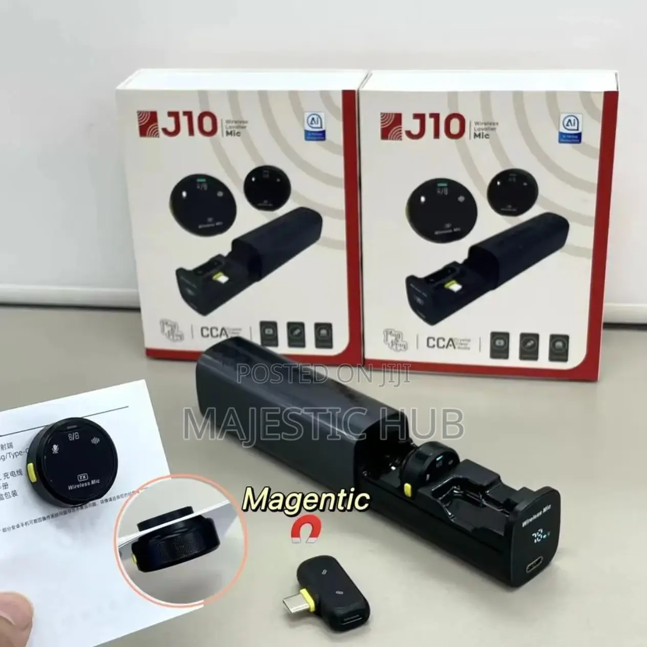 J10 Wireless Lavalier Microphone – Mini AI Noise Reduction Lavalier