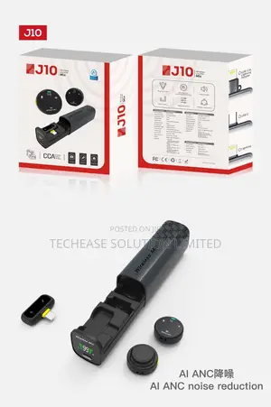 J10 Wireless Lavalier Microphone – Mini AI Noise Reduction Lavalier