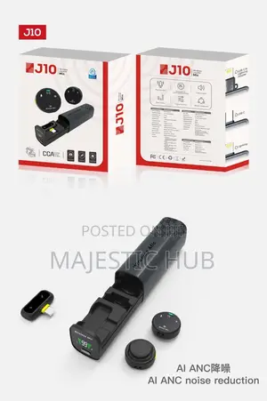 J10 Wireless Lavalier Microphone – Mini AI Noise Reduction Lavalier