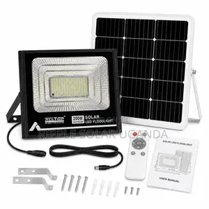 200W Solar Flood Light Waterproof Outdoor Security LED Lamp