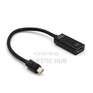 Mini DisplayPort to HDMI Adapter – Mini DP Male to HDMI Female