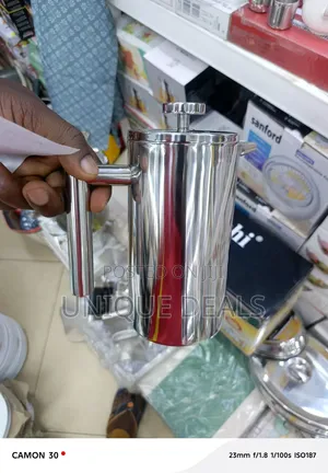 Double-Walled Stainless Steel French Press Coffee Maker