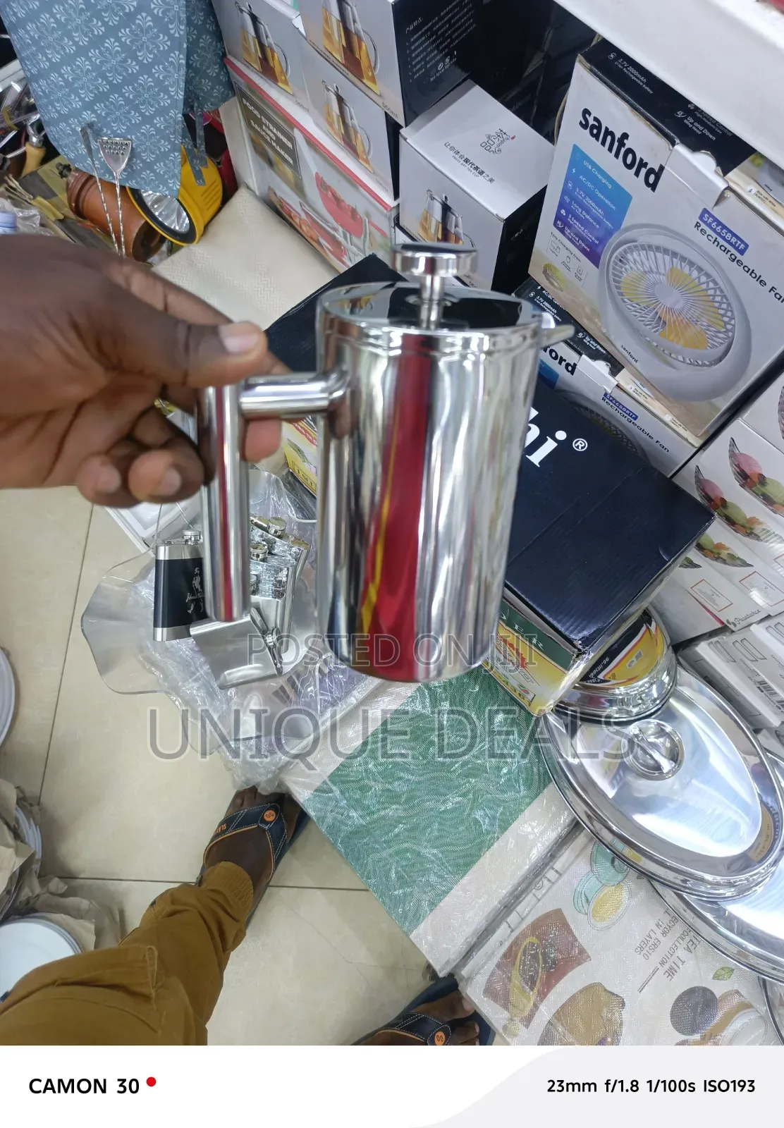 Double-Walled Stainless Steel French Press Coffee Maker