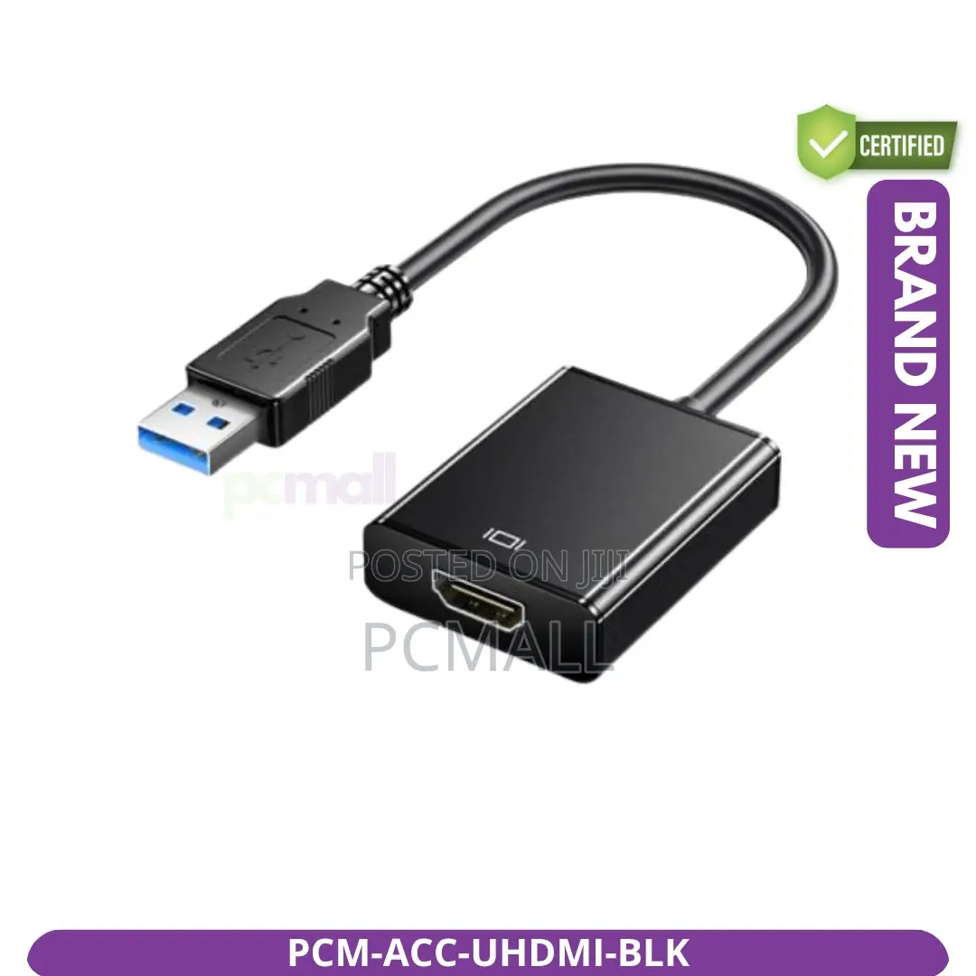 USB 3.0 HDMI Converter PCM-ACC-UHDMI-BLK Brand New