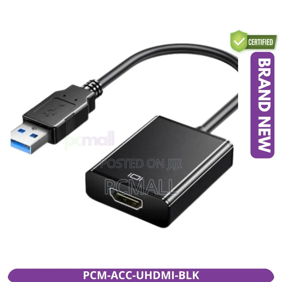 USB 3.0 HDMI Converter PCM-ACC-UHDMI-BLK Brand New