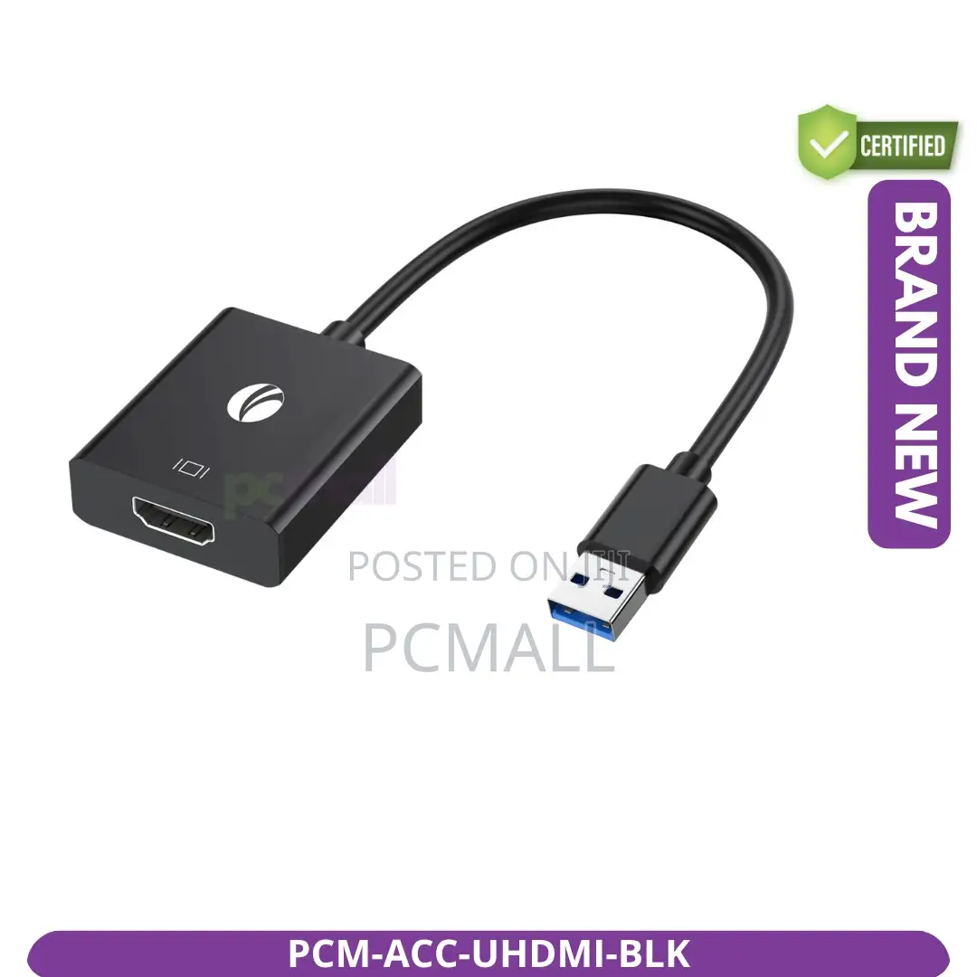 USB 3.0 HDMI Converter PCM-ACC-UHDMI-BLK Brand New