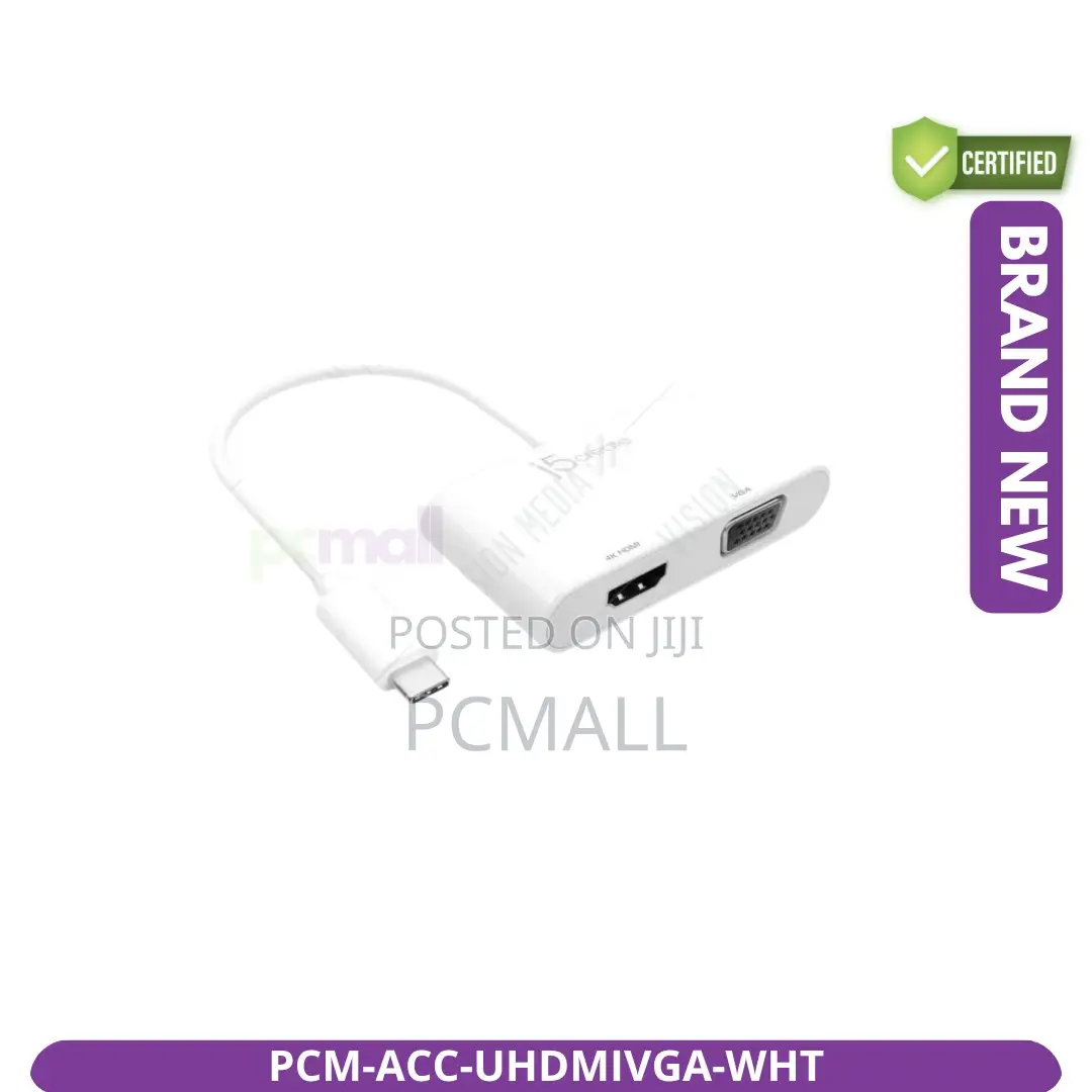 USB 3.0 HDMI+VGA Combo Converter Brand New White
