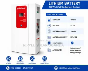 10kWh Lithium Battery 51.2V 200Ah LiFePO4 Solar Battery