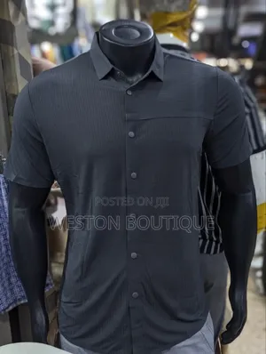 Men's Button Rubber Short Sleeve Shirts