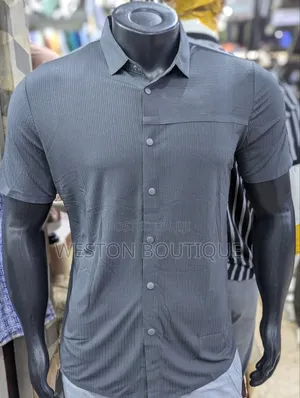 Men's Button Rubber Short Sleeve Shirts