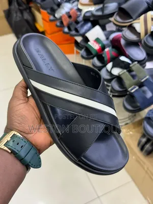 Prada Original Black Vip Men's Sandals Size 40 to 45