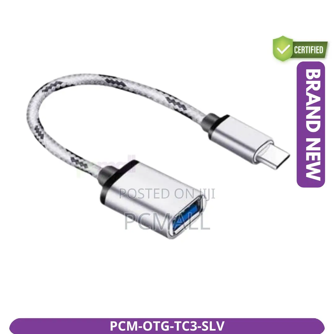 USB Type-C to USB 3.0 OTG Adapter Silver Brand New