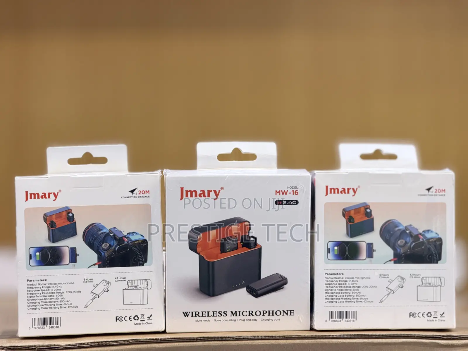 Jmary MW-16 Wireless Microphone for Mobile Camera Portable Lapel Mic