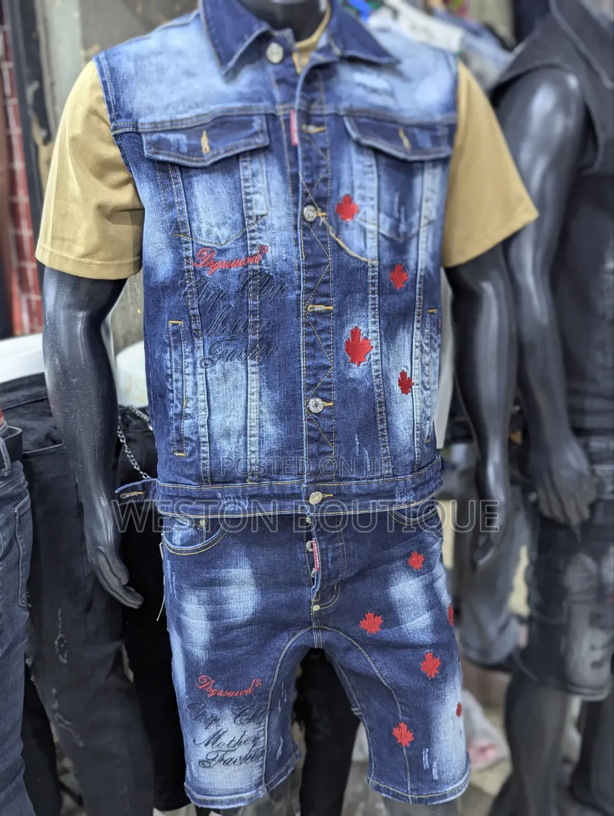 Signature Jean Beach Wear Two Piece for Men