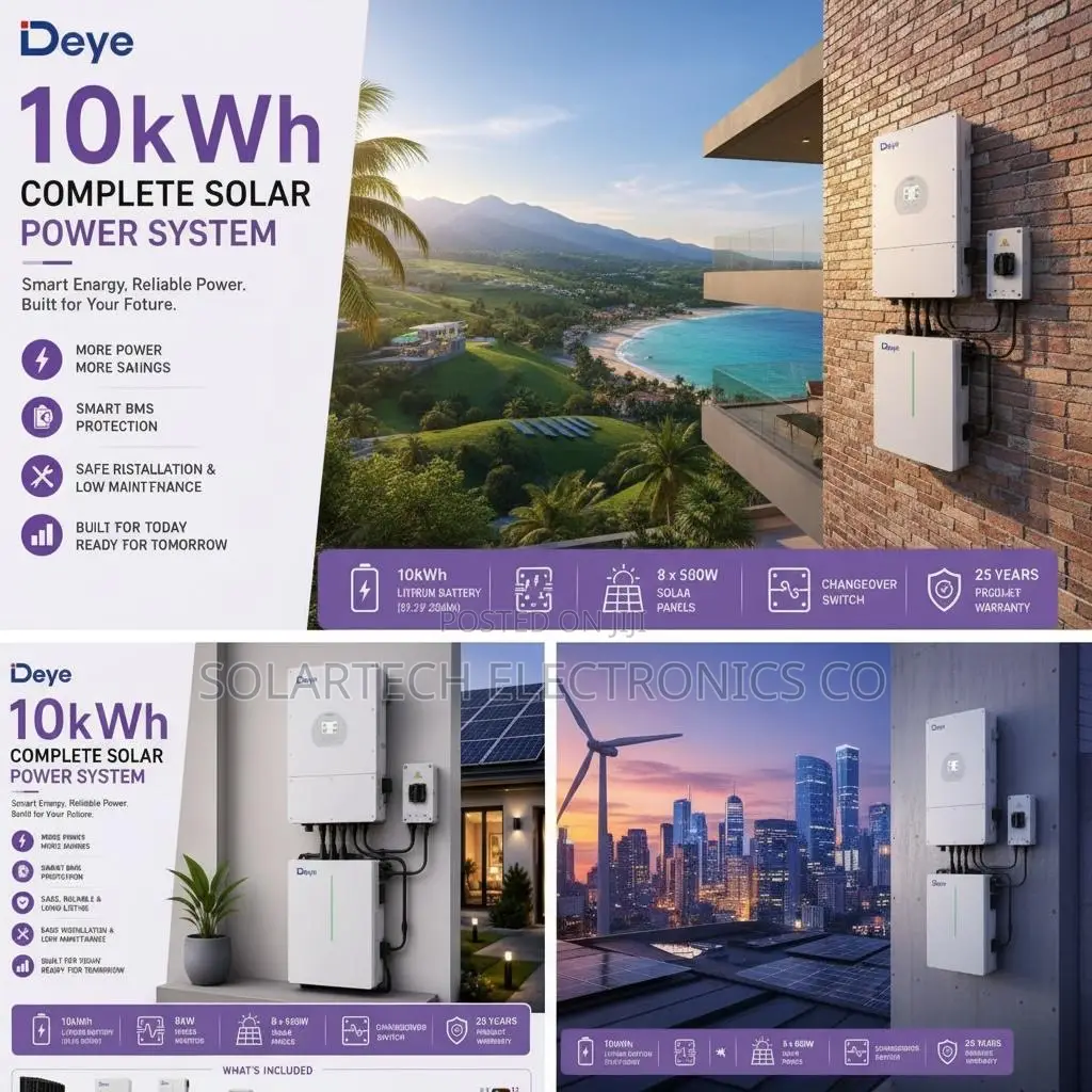 Deye 10kWh Solar System | 8kW Hybrid | 10-Year Warranty