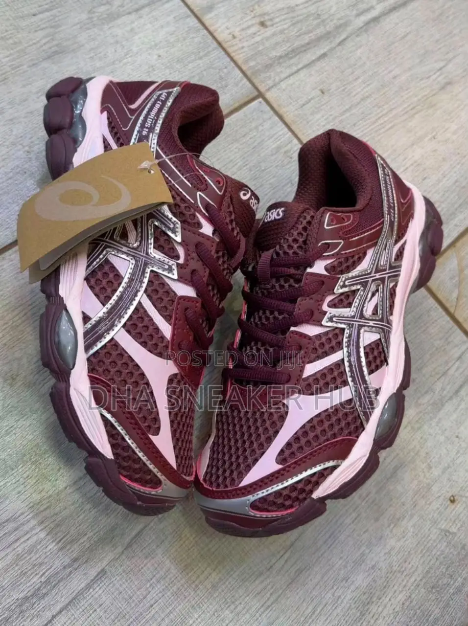 Asics Maroon Fashion Sneakers