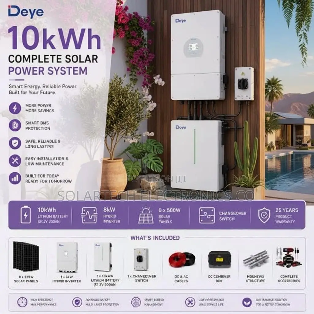 Heavy Duty 10kWh Hybrid Solar System for Daily Power Needs Big System