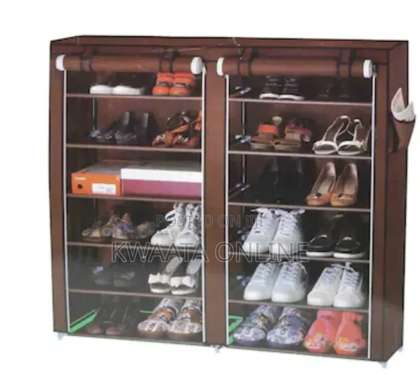 Folding Shoe Rack- Double 6 Layer. Shoe Organiser Multipurpose Rack